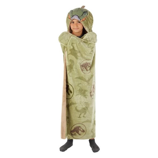 Kids’ Plush Hooded Throw with Faux Fur Lining, 40" x 50"
