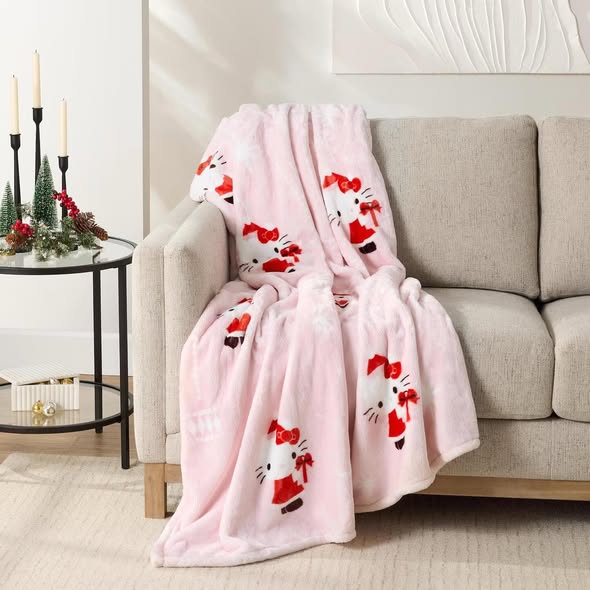 Hello Kitty Holiday Silk Touch Throw, 60" x 70"