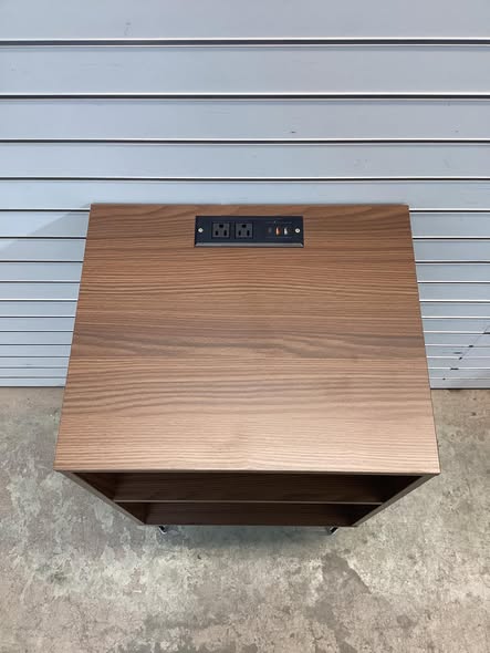 Costway Record Player Stand with Charging Station