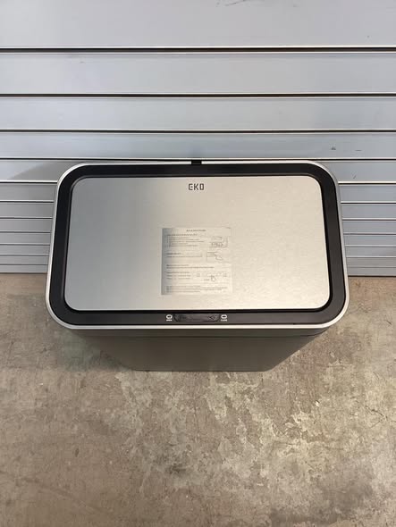 EKO Matte Stainless Steel Motion Sensor Kitchen Trash Can 13.2 Gallon