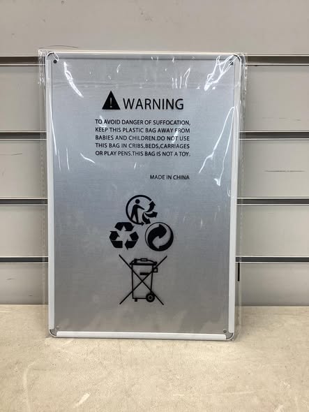8x12 metal sign