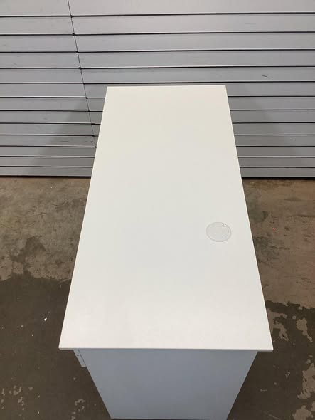COSTWAY Space-saving Computer Desk with Pull-out Keyboard Tray