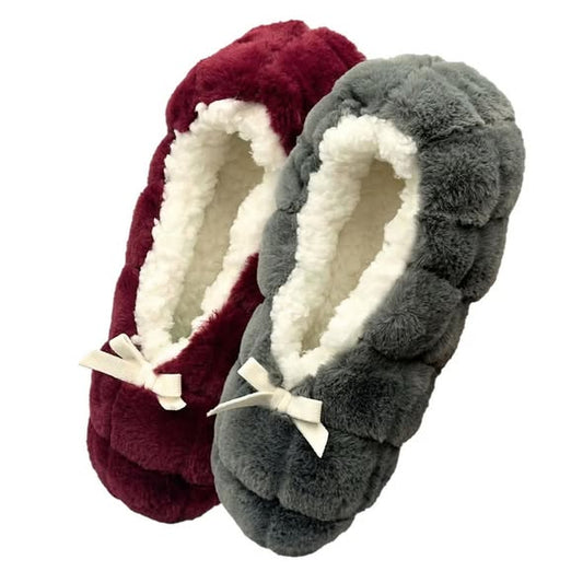 Brookstone Women's 2-Pack Cozy Slipper Sock