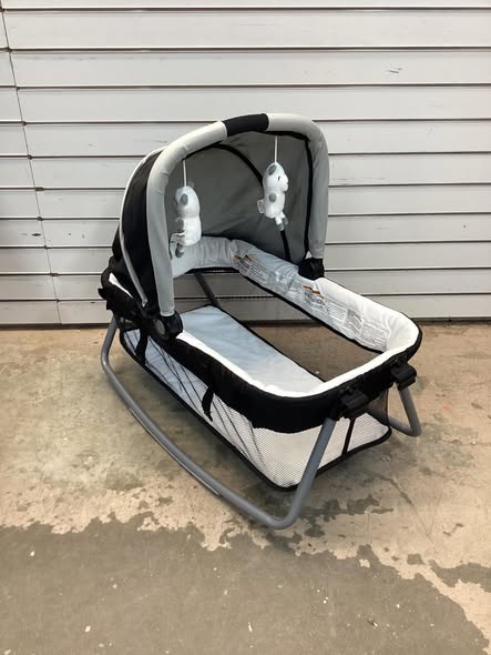 Costway 4-in-1 Convertible Portable Baby Play yard with Toys and Music Player