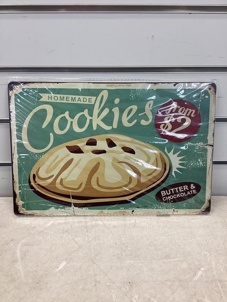 8x12 metal sign.