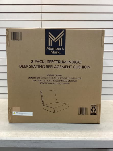 Member's Mark Deep Seating Cushions with Sunbrella Fabric, Set of 2