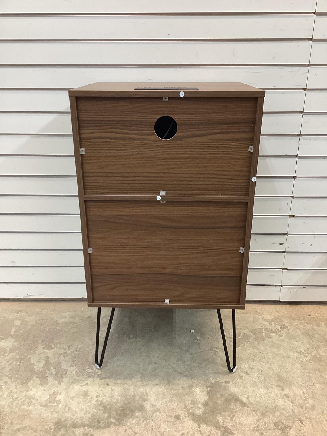 Costway Record Player Stand with Charging Station