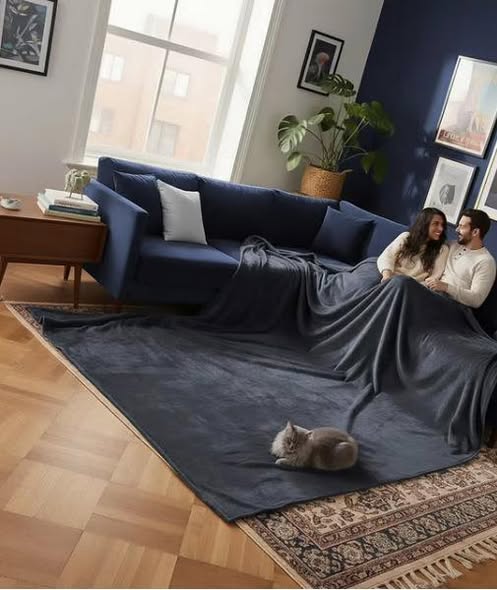 Oversized Cozy Night Cloud Throw Blanket, 110" x 132"
