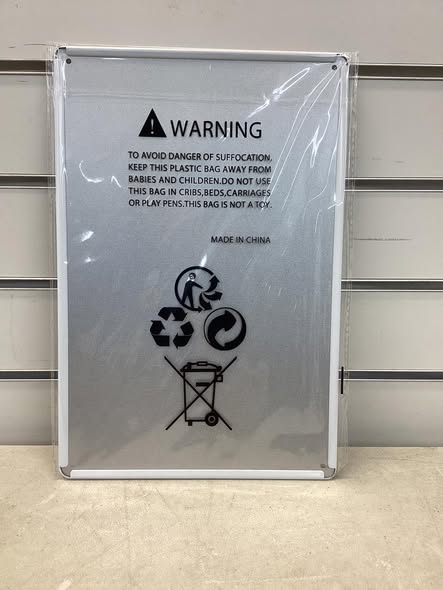 8x12 metal sign