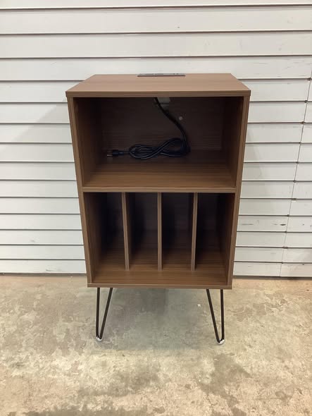Costway Record Player Stand with Charging Station