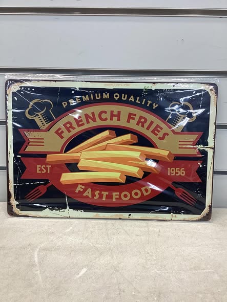 8x12 metal sign.
