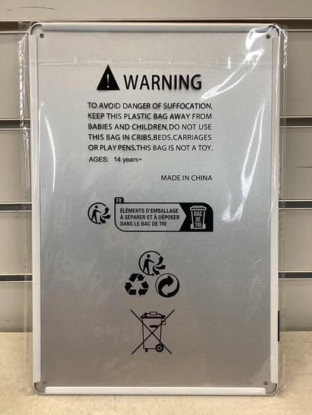8x12 metal sign