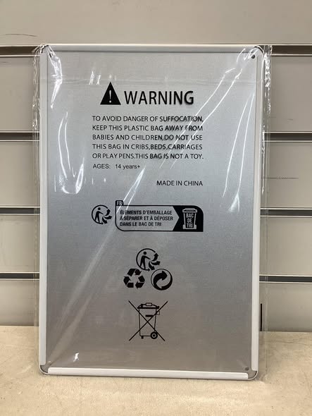 8x12 metal sign