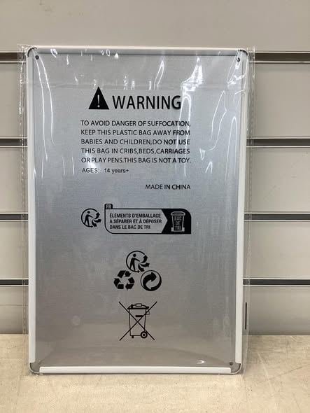 8x12 metal sign.