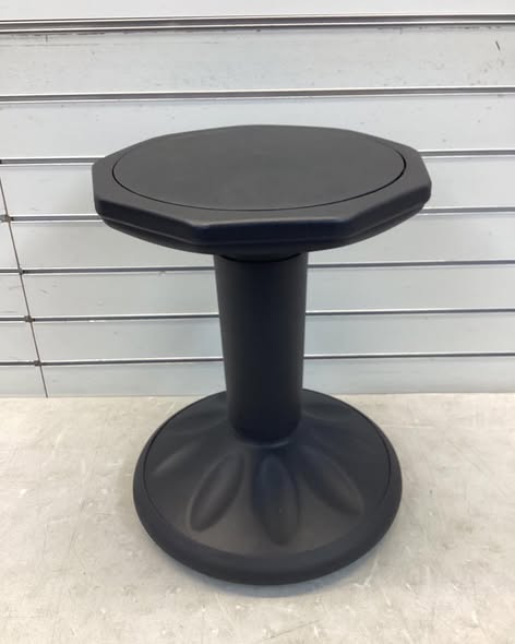 Black 13 in. W Wobble Chair Active Learning Stool with Adjustable Height