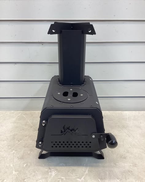 Costway Portable Wood Burning Stove Wood Camping Stove Heater with 2 Cooking Positions
