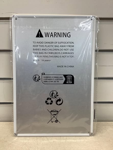 8x12 metal sign