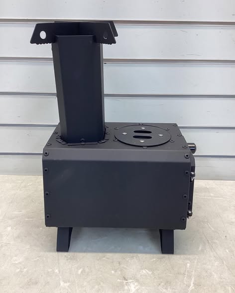 Costway Portable Wood Burning Stove Wood Camping Stove Heater with 2 Cooking Positions