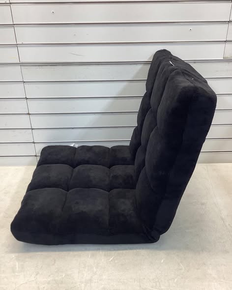 Costway Adjustable 14-Position Floor Chair Folding Lazy Sofa Lounge Chair Black.