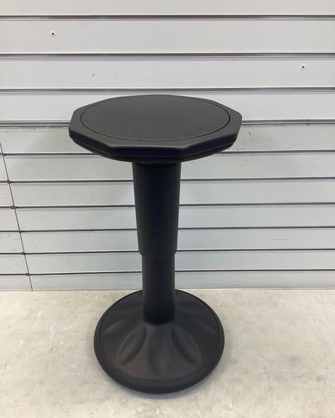 Black 13 in. W Wobble Chair Active Learning Stool with Adjustable Height