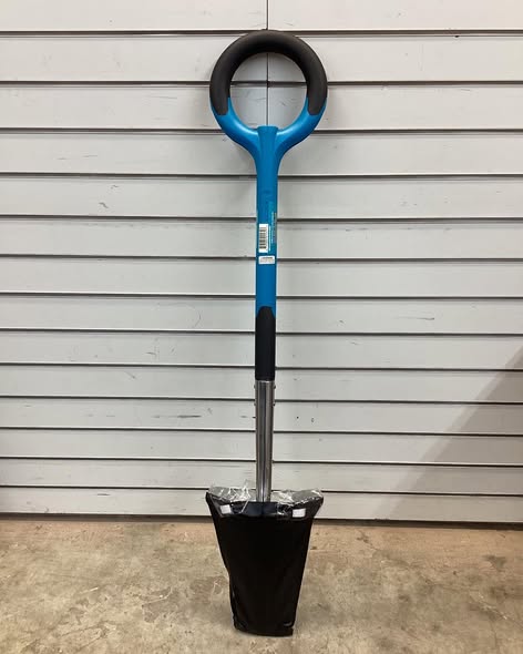 Radius Garden 41 in., 8 in. Blue PRO Stainless Steel Garden Transplanter