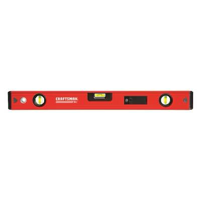 CRAFTSMAN Aluminum 24-in 3 Vial Magnetic Box beam level