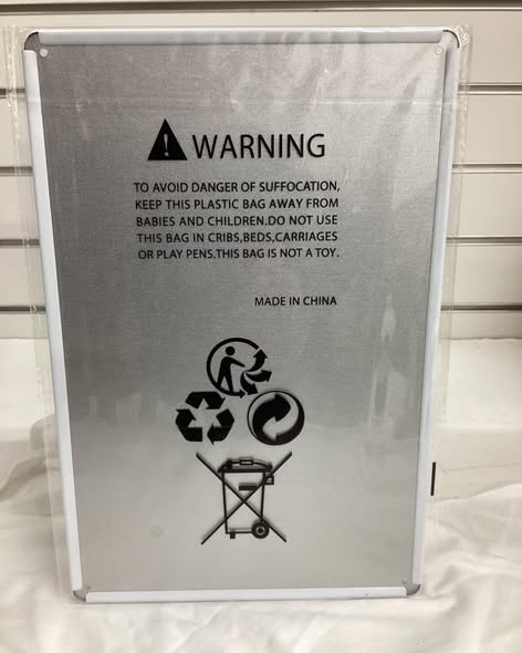 8”x 12” metal sign