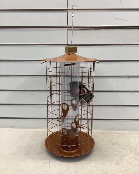Perky-Pet The Preserve Copper Finish Bird Feeder with Flexports - 3 lb Capacity