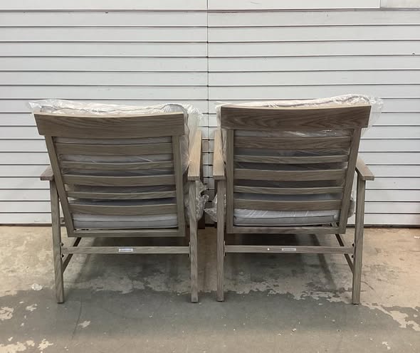 Hampton Bay River Haven 3-Piece Steel Outdoor Bistro Motion Chat Set with CushionGuard Riverbed Tan Cushions