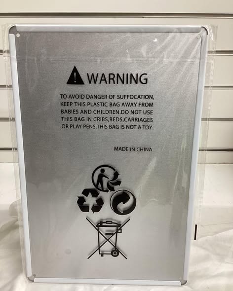 8”x 12” metal sign