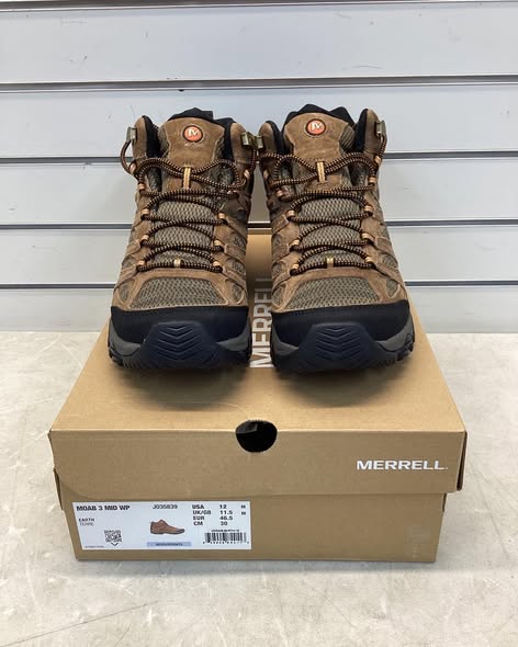 Men's Moab 3 Mid Waterproof Size 12