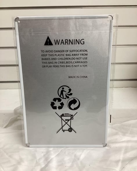 8”x 12” metal sign