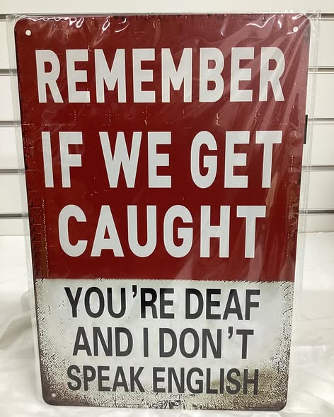 8”x 12” metal sign