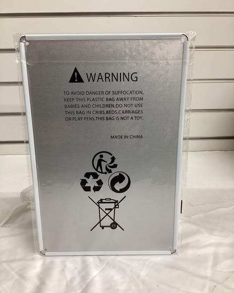 8”x 12” metal sign