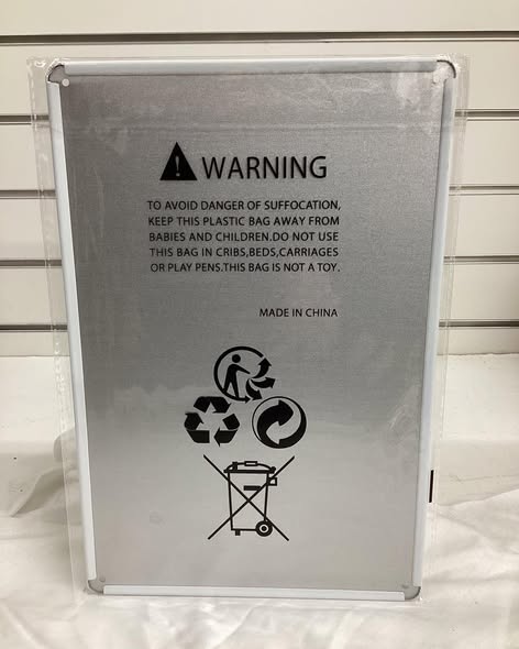 8”x 12” metal sign