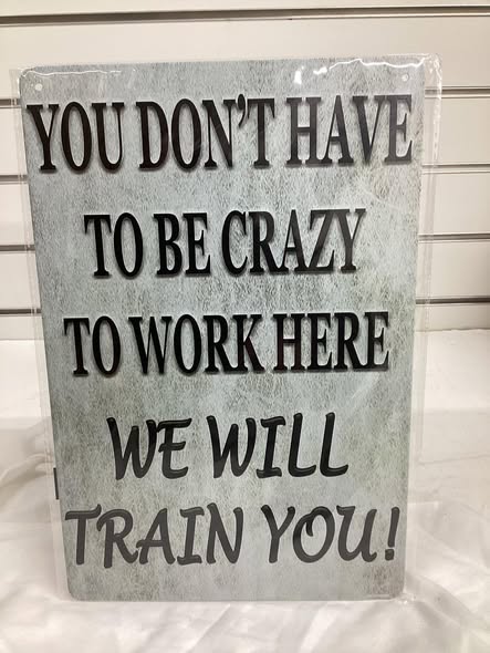 8”x 12” metal sign