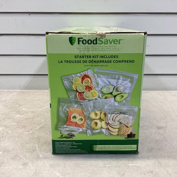 FoodSaver Preserve Vacuum Sealer, 14-Piece Starter Kit, Vacuum Seal Roll & Bags - Lightly Used