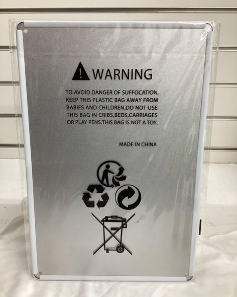 8”x 12” metal sign