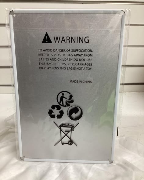 8”x 12” metal sign