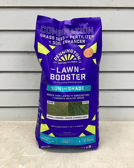 Pennington Lawn Booster Sun and Shade 9.6 lb. 1,200 sq. ft. Grass Seed with Lawn Fertilizer and Soil Enhancers