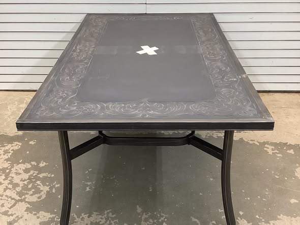 Pacific Casual Wilshire Heights All Aluminum Outdoor Dining Table