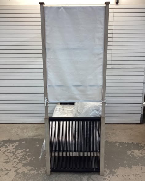 Hampton Bay Ballincourt Brown Metal Outdoor Day Bed with CushionGuard Almond Biscotti Cushions