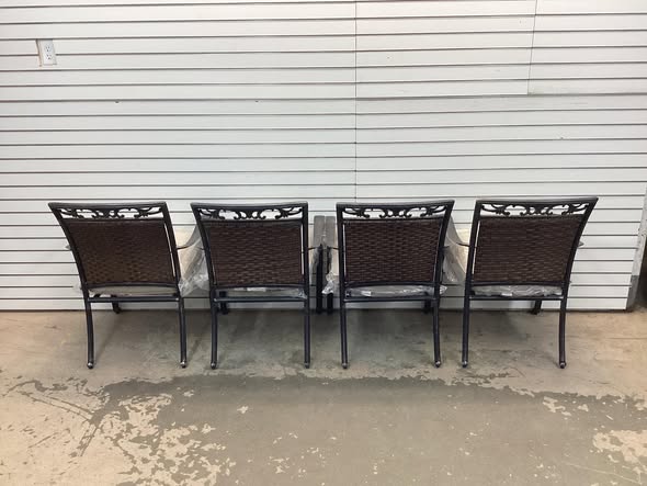 Home Decorators Collection Wilshire Heights 4PC Piece Chair Set With Cushions