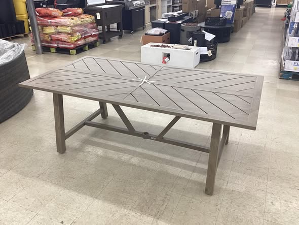 Home Decorators Collection Rosebrook Aluminum Outdoor Dining Table