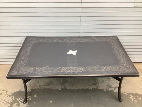 Pacific Casual Wilshire Heights All Aluminum Outdoor Dining Table