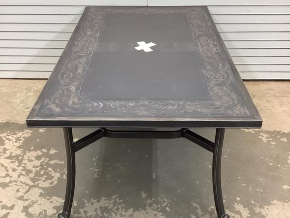 Pacific Casual Wilshire Heights All Aluminum Outdoor Dining Table