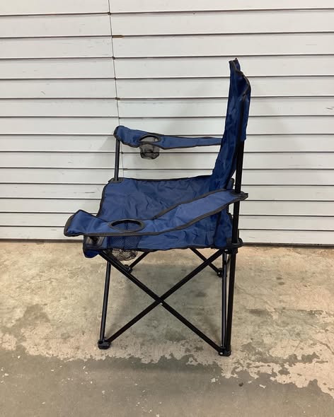 Folding Lawn Chair with Cupholders and Storage Bag