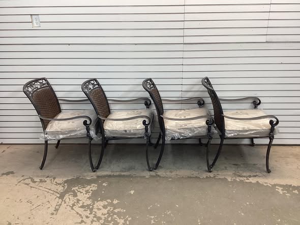 Home Decorators Collection Wilshire Heights 4PC Piece Chair Set With Cushions