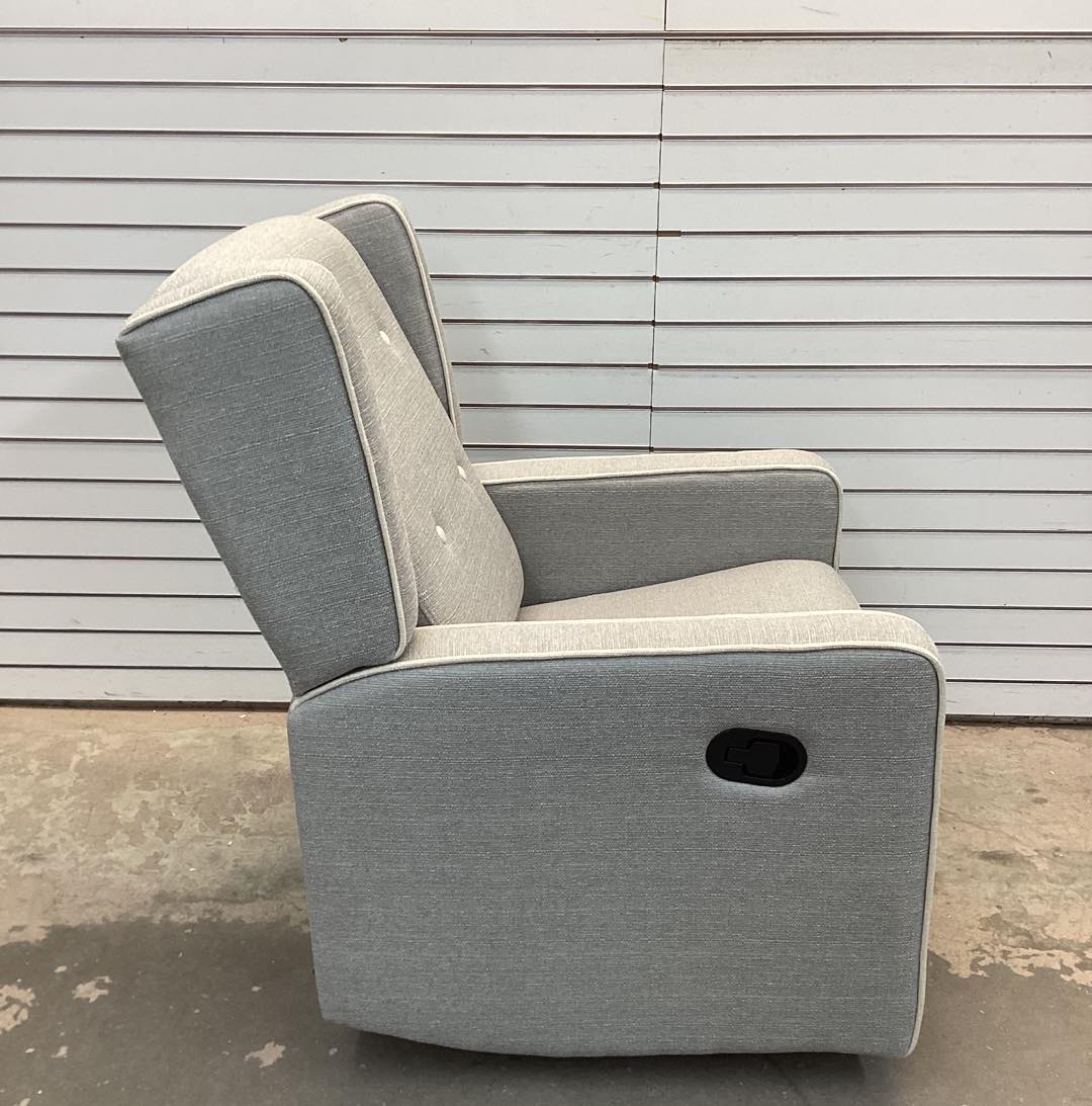 Wykoff 29.1'' Wide Modern Upholstered Manual Swivel and Rocker Standard Recliner with Wing Back