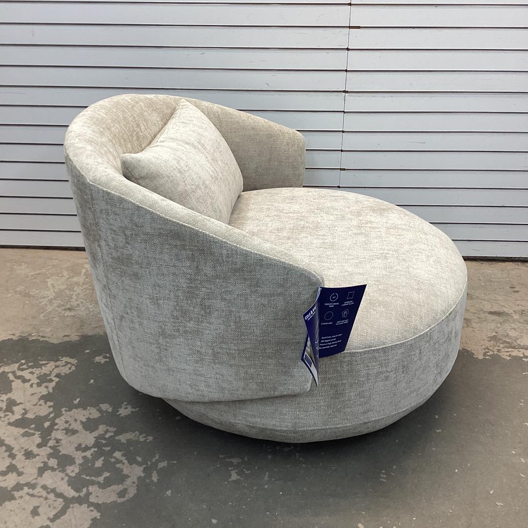 Cole & Rye Oversized Swivel Chair